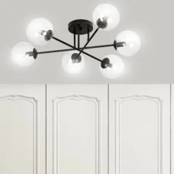 Lampa sufitowa Minturno transparentna x6