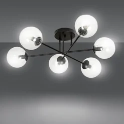 Lampa sufitowa Minturno transparentna x6