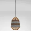 Lampa wiszaca Suffess niebiesko-brązowa