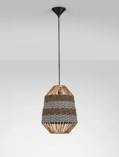 Lampa wiszaca Suffess niebiesko-brązowa