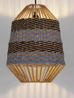 Lampa wiszaca Suffess niebiesko-brązowa