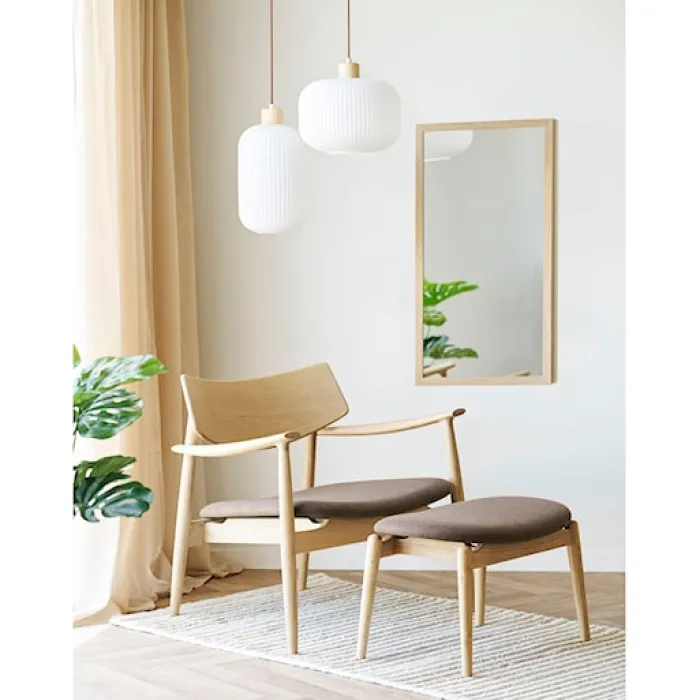 Lampa wisząca Argalo 30 cm biało-brązowa