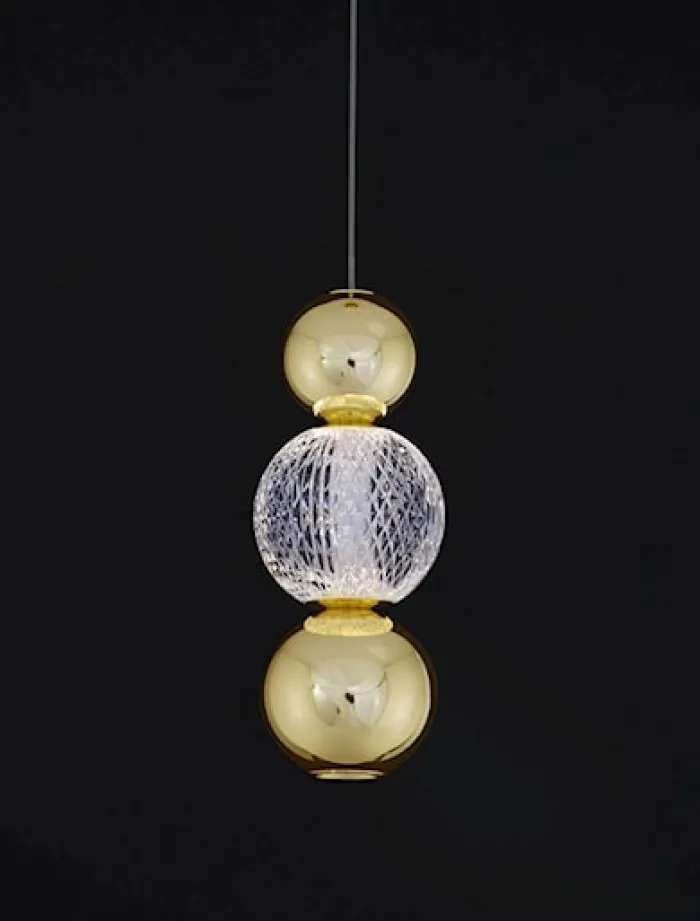 Lampa wisząca Beance II LED złota