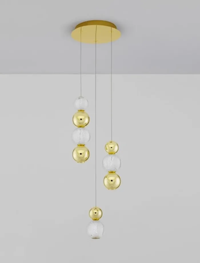 Lampa wisząca Beance LED x4 złota