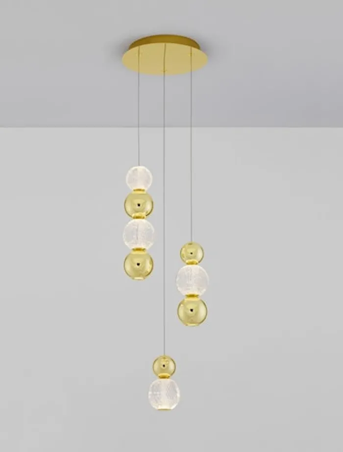 Lampa wisząca Beance LED x4 złota