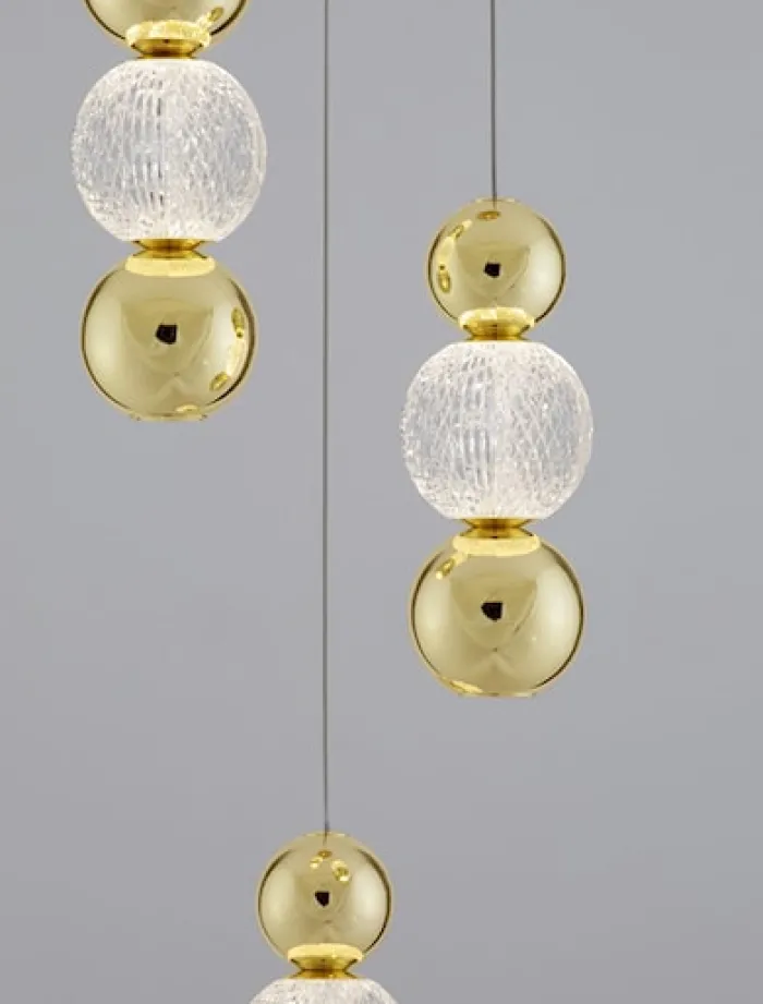 Lampa wisząca Beance LED x4 złota