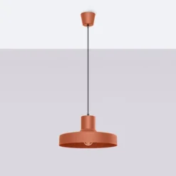 Lampa wisząca Bilo ochra czerwona