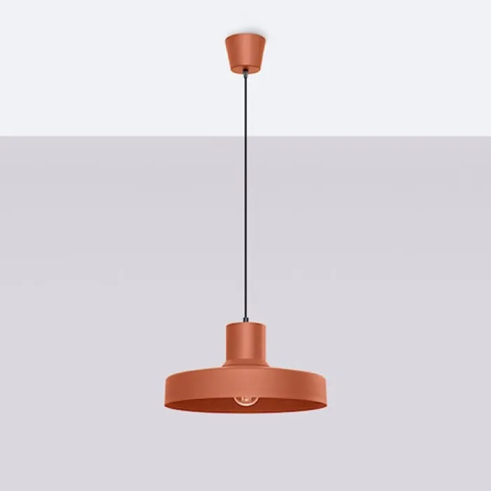Lampa wisząca Bilo ochra czerwona