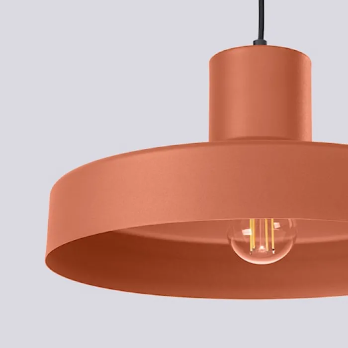 Lampa wisząca Bilo ochra czerwona