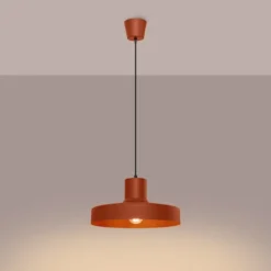 Lampa wisząca Bilo ochra czerwona
