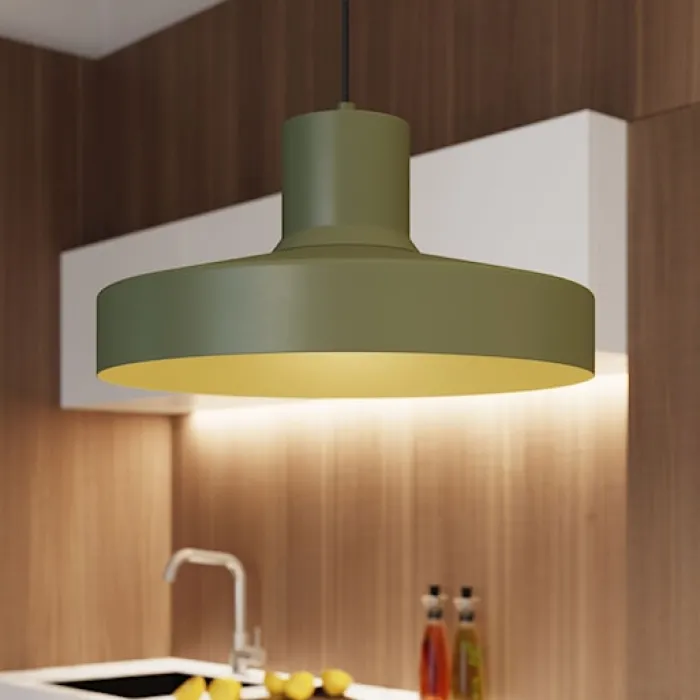 Lampa wisząca Bilo zielona oliwka
