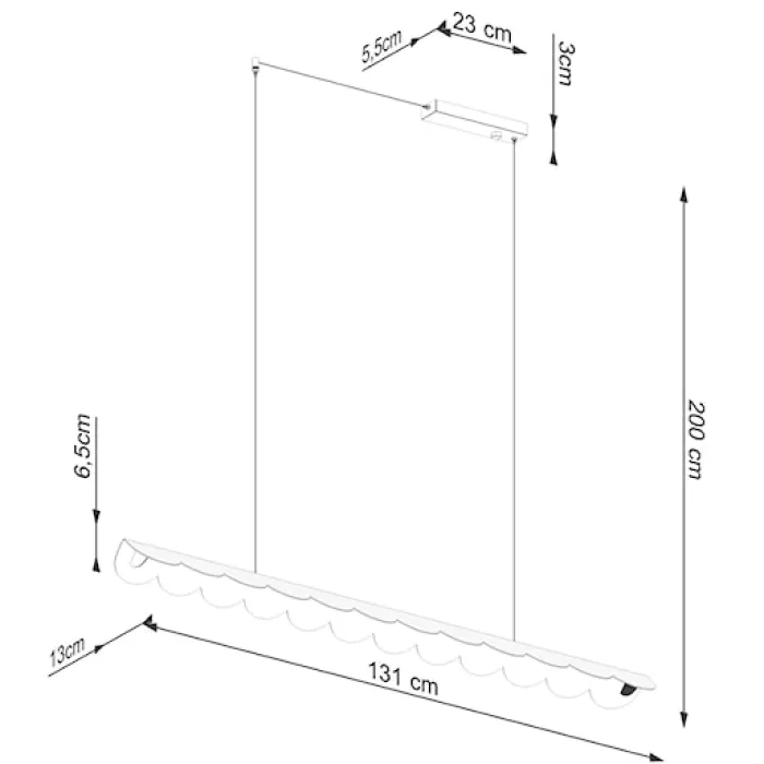 Lampa wisząca Biscuit LED ultramaryna 4000K