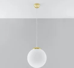 Lampa wisząca Blowly średnica 30 cm złota