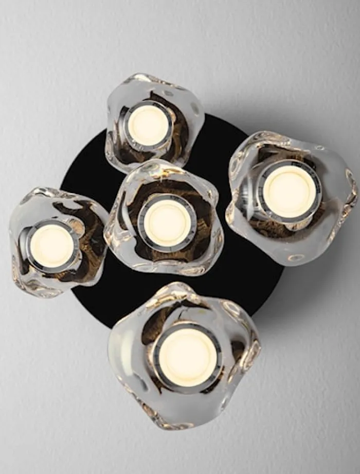 Lampa wisząca Borall LED x5 czarna