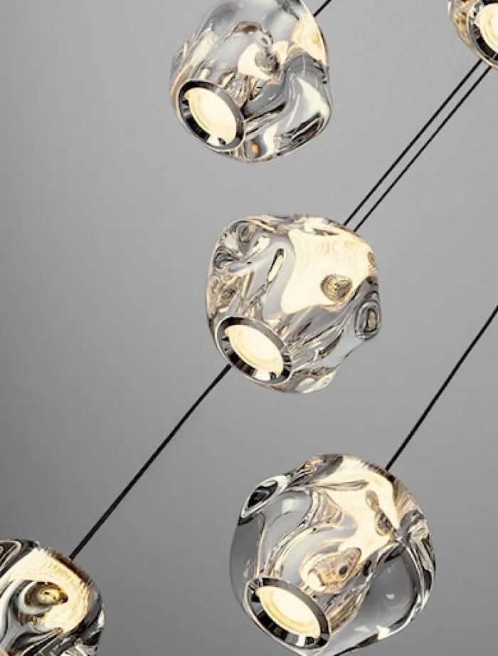 Lampa wisząca Borall LED x5 czarna