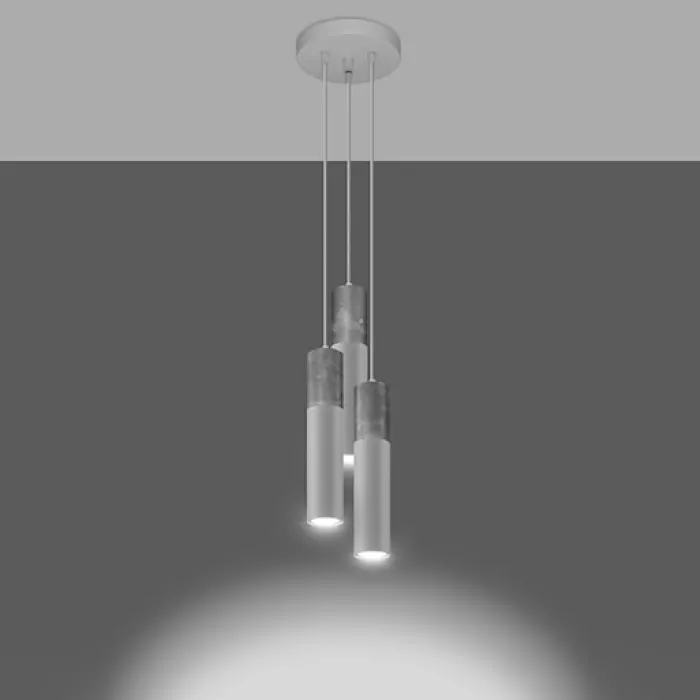 Lampa wisząca Borgio 3P biała