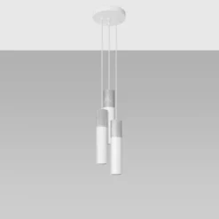 Lampa wisząca Borgio 3P biała