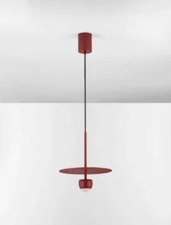 Lampa wisząca Burgens LED bordowa