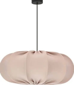 Lampa wisząca Cafee średnica 52 cm frappe z czarną podstawą
