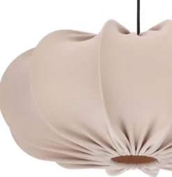 Lampa wisząca Cafee średnica 52 cm frappe z czarną podstawą