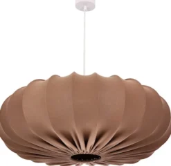 Lampa wisząca Cafee średnica 66 cm mokka z białą podstawą