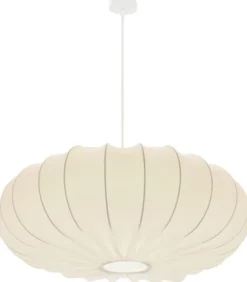 Lampa wisząca Cafee średnica 66 cm latte z białą podstawą
