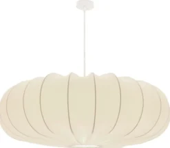Lampa wisząca Cafee średnica 66 cm latte z białą podstawą