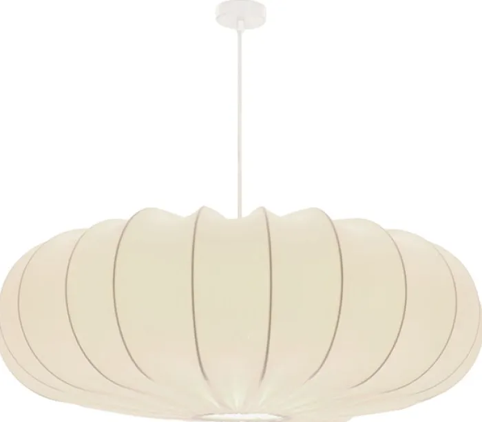 Lampa wisząca Cafee średnica 66 cm latte z białą podstawą