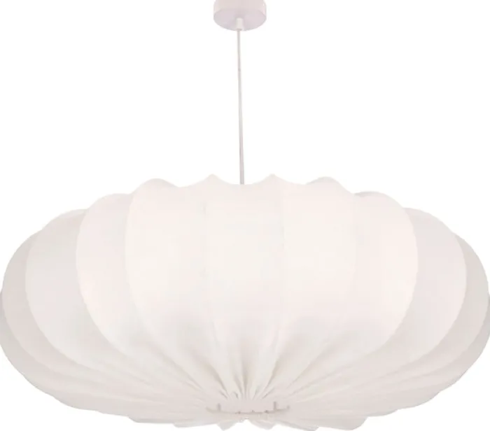 Lampa wisząca Cafee średnica 66 cm latte z białą podstawą