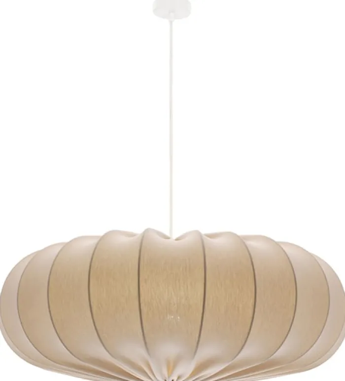 Lampa wisząca Cafee średnica 66 cm frappe z białą podstawą