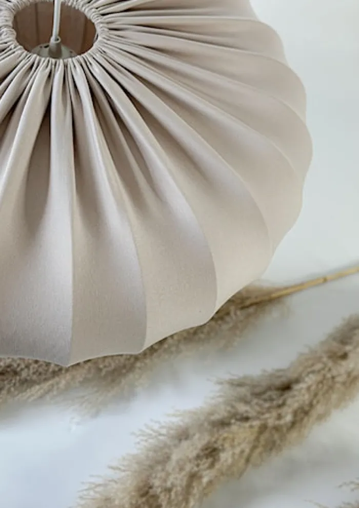 Lampa wisząca Cafee średnica 66 cm frappe z białą podstawą