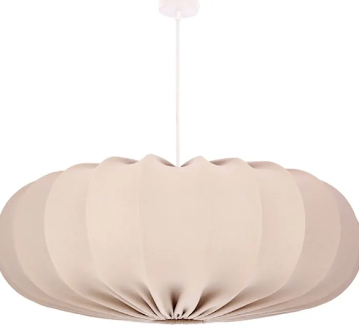 Lampa wisząca Cafee średnica 66 cm frappe z białą podstawą