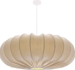 Lampa wisząca Cafee średnica 66 cm frappe z białą podstawą