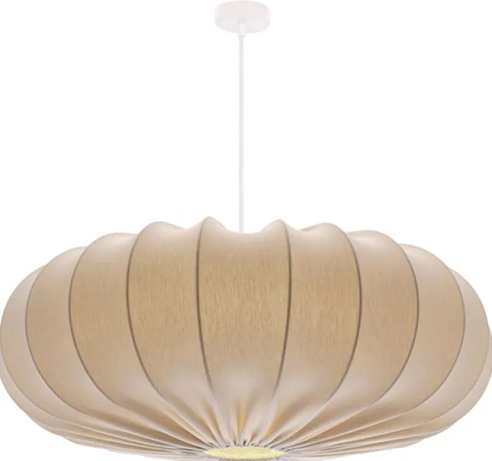 Lampa wisząca Cafee średnica 66 cm frappe z białą podstawą