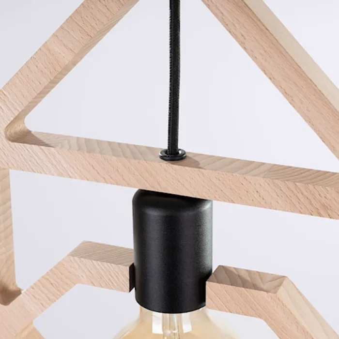 Lampa wisząca Caro drewno bukowe