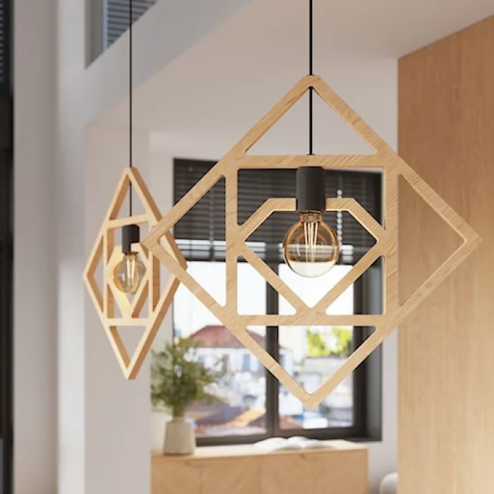Lampa wisząca Caro drewno bukowe