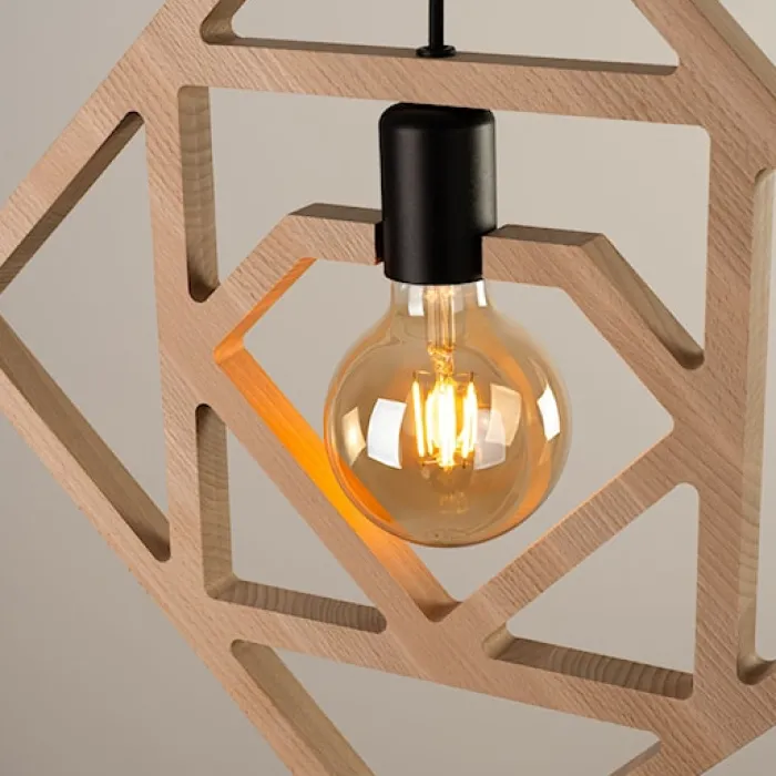 Lampa wisząca Caro drewno bukowe
