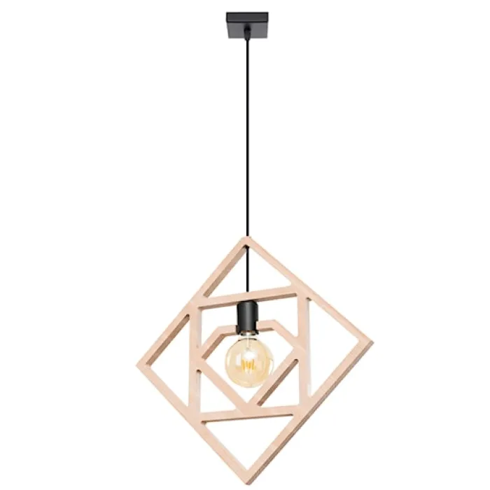 Lampa wisząca Caro drewno bukowe