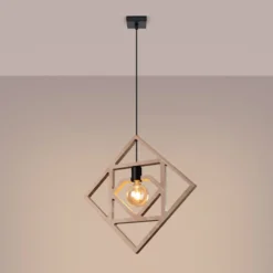 Lampa wisząca Caro drewno bukowe