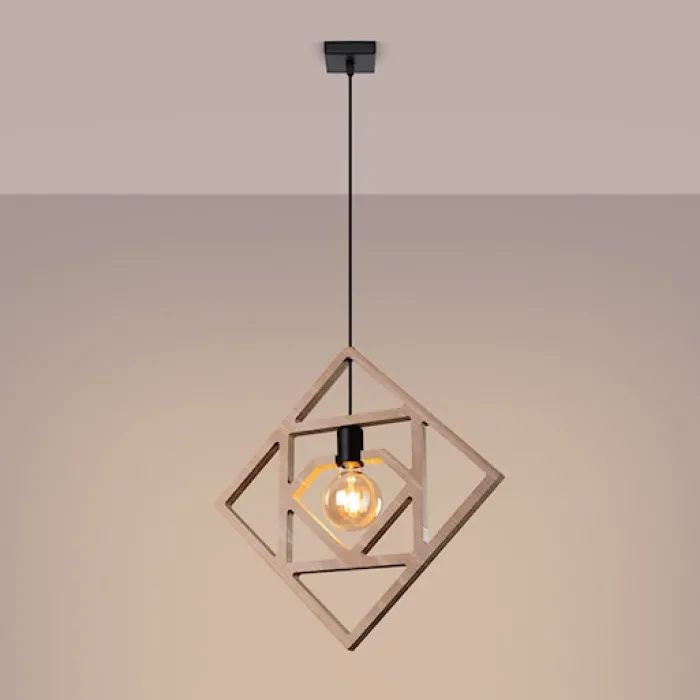 Lampa wisząca Caro drewno bukowe