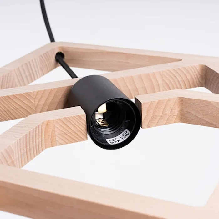 Lampa wisząca Caro drewno bukowe