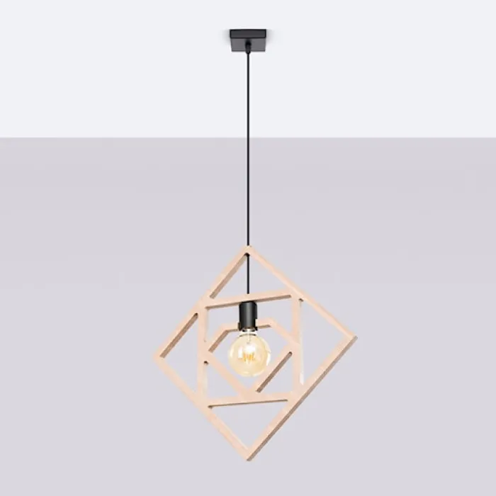 Lampa wisząca Caro drewno bukowe