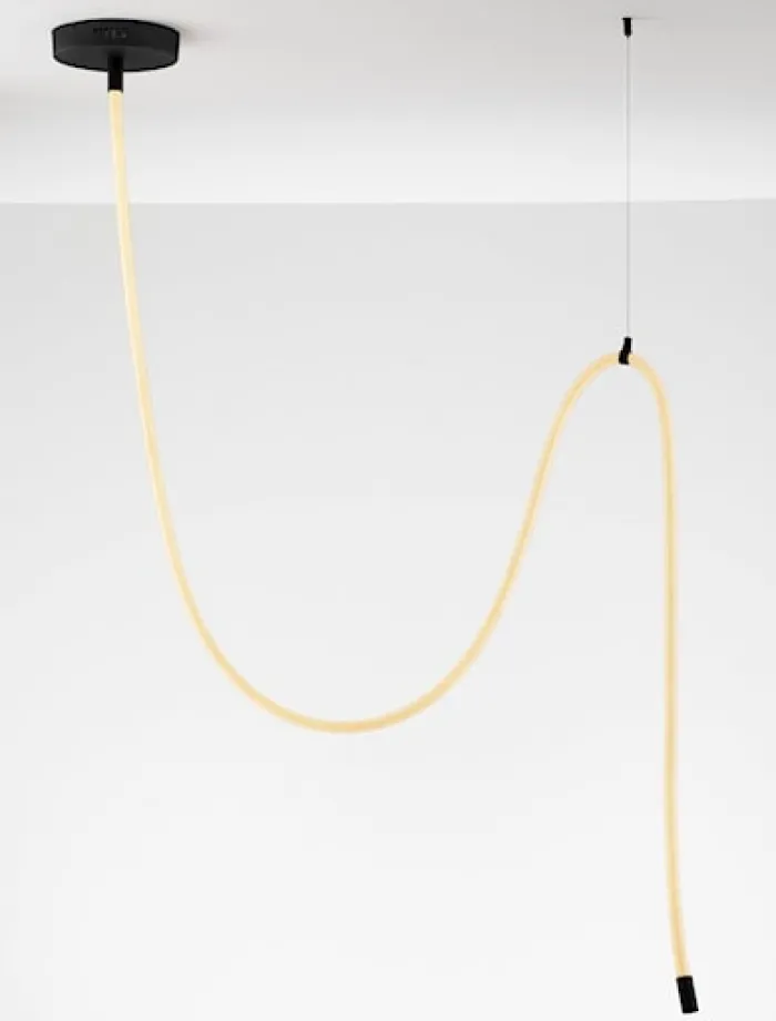 Lampa wisząca Cordity LED czarno-biała
