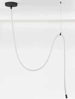 Lampa wisząca Cordity LED czarno-biała