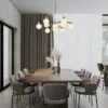 Lampa wisząca Devorie x10 czarno-złota