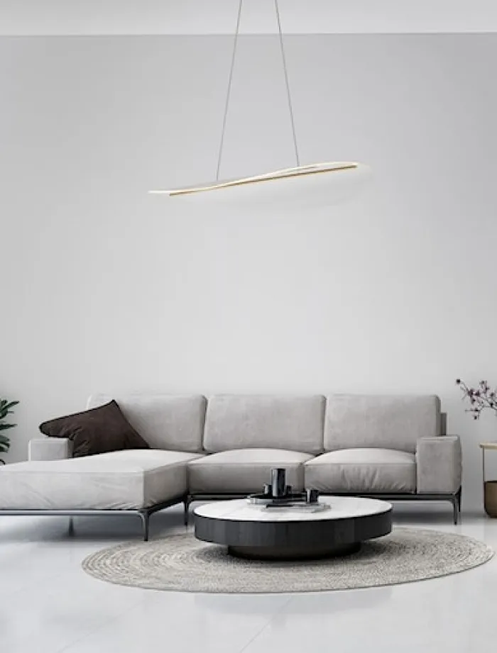 Lampa wisząca Domelines LED złota