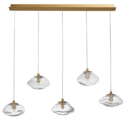 Lampa wisząca Elanke x5 złota