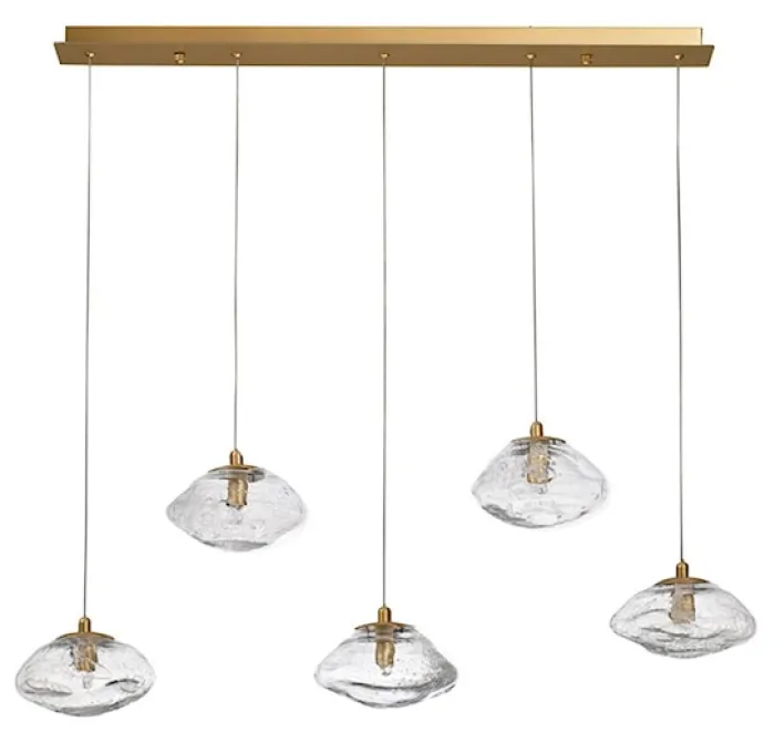 Lampa wisząca Elanke x5 złota