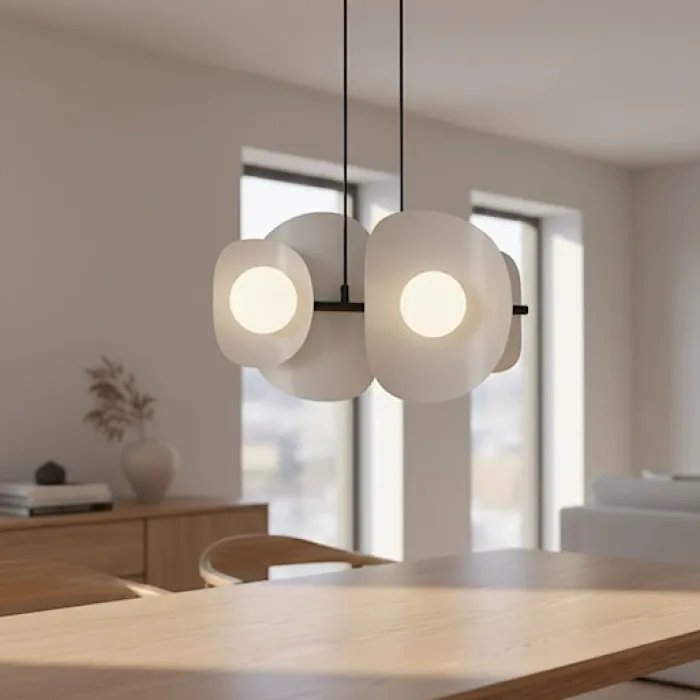 Lampa wisząca Elementi x4 ciepły szary
