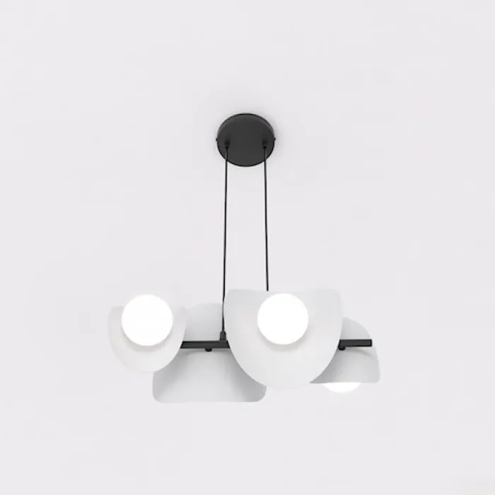 Lampa wisząca Elementi x4 ciepły szary